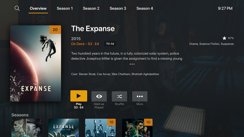 Plex for Apple TV Screenshot